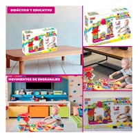 Juego Interactivo de Granaje 108 Piezas para Niños Y+Post It